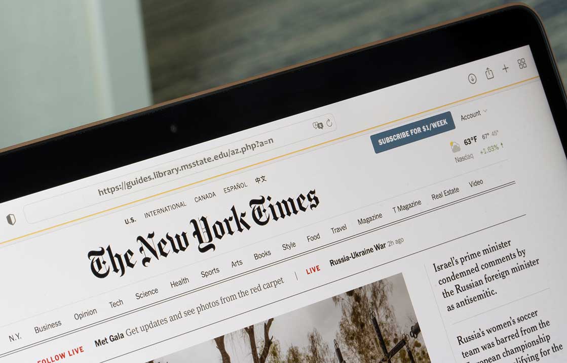The New York Times available to MSU faculty, staff and students 