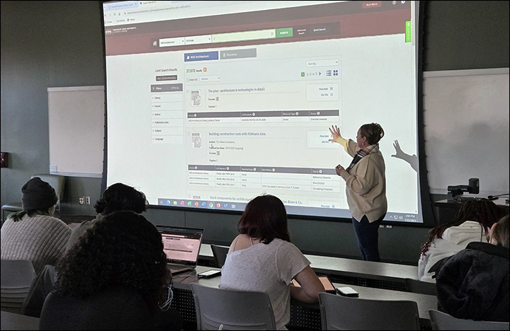 Assistant Professor Blair Booker leads a workshop. 