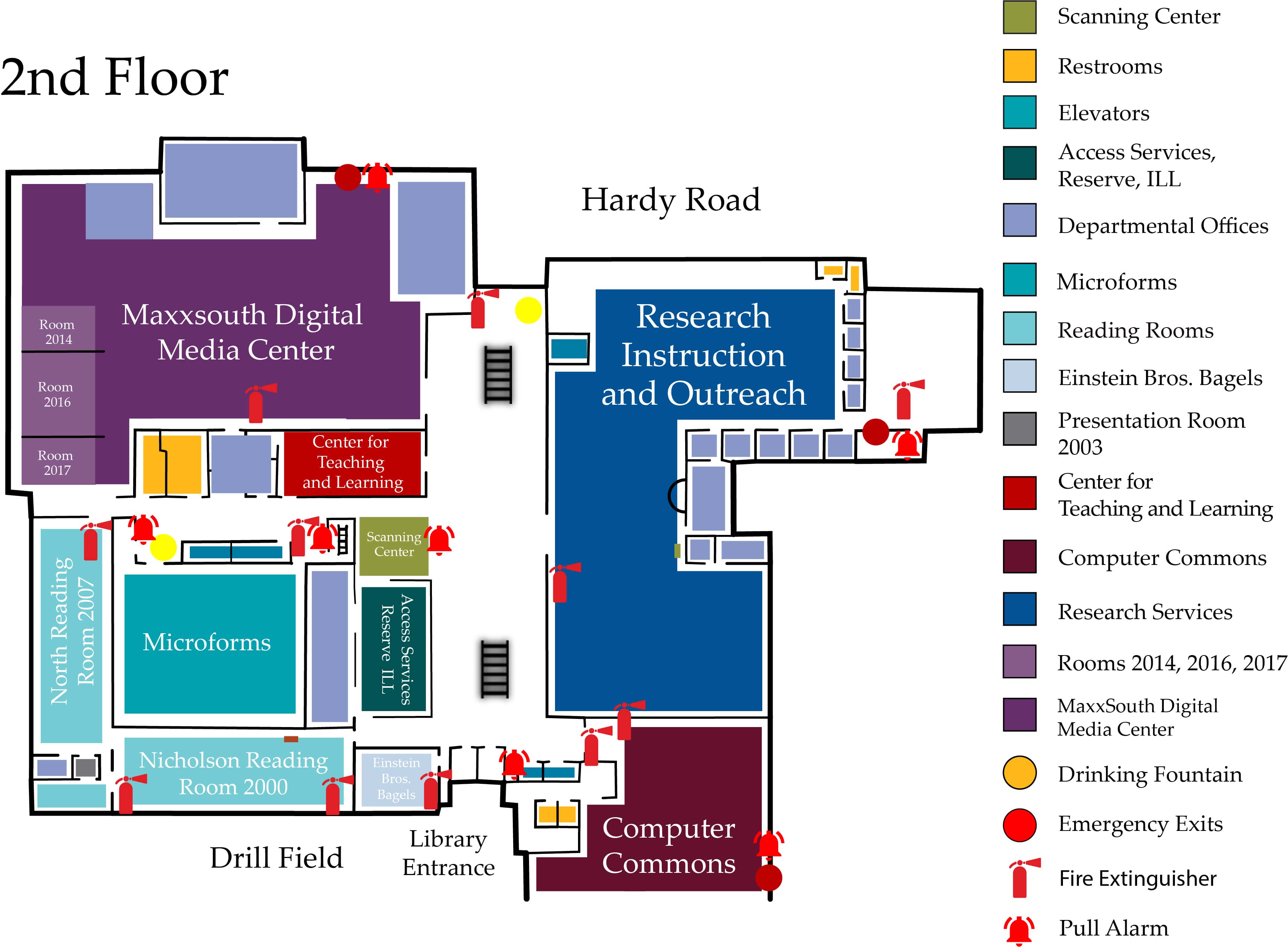 Second floor map